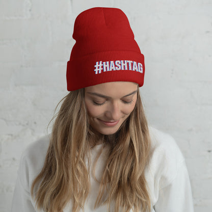 Hashtag Influencer Cuffed Beanie