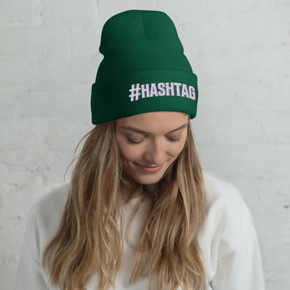 Hashtag Influencer Cuffed Beanie