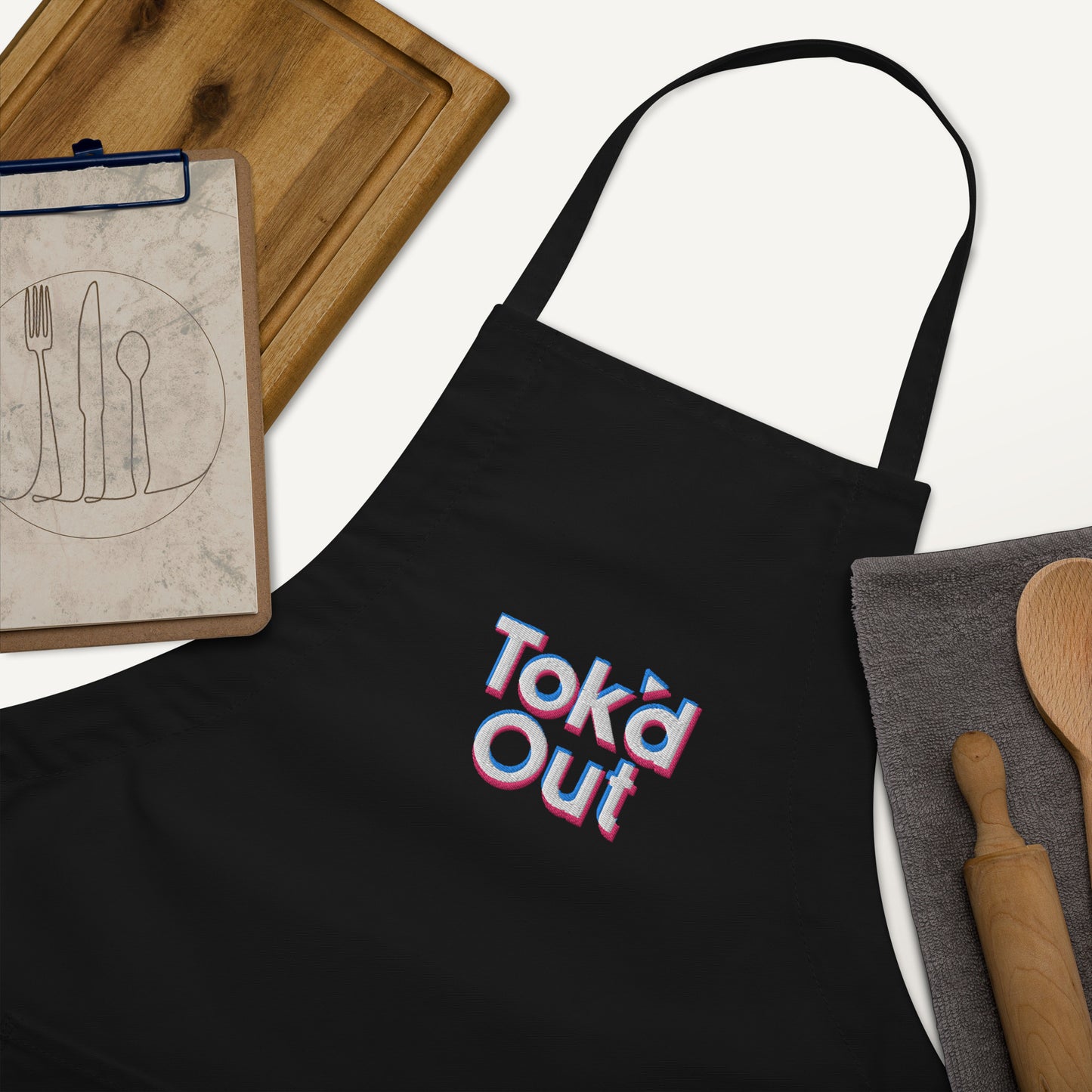 Tok’d Out Embroidered Apron