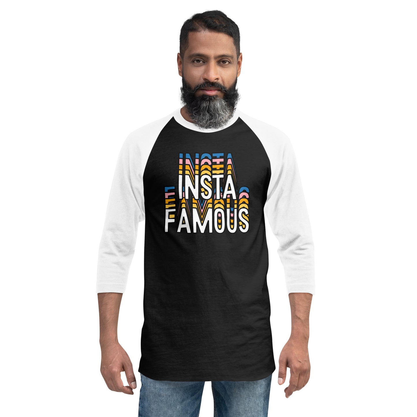 Insta Famous 3/4 Sleeve Raglan Shirt