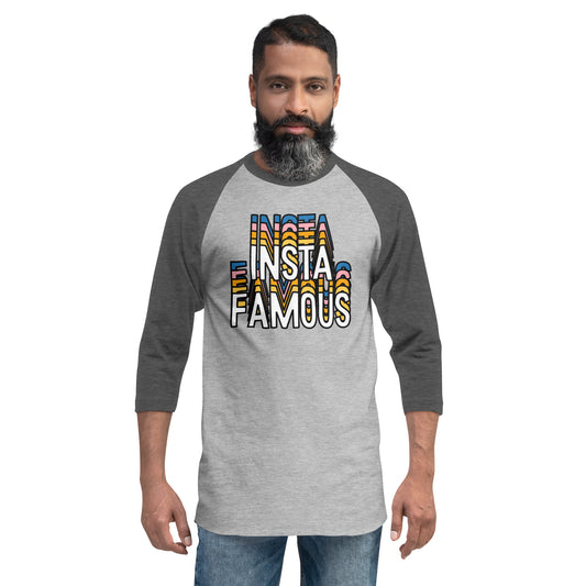 Insta Famous 3/4 Sleeve Raglan Shirt