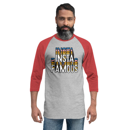 Insta Famous 3/4 Sleeve Raglan Shirt