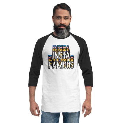 Insta Famous 3/4 Sleeve Raglan Shirt