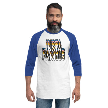 Insta Famous 3/4 Sleeve Raglan Shirt