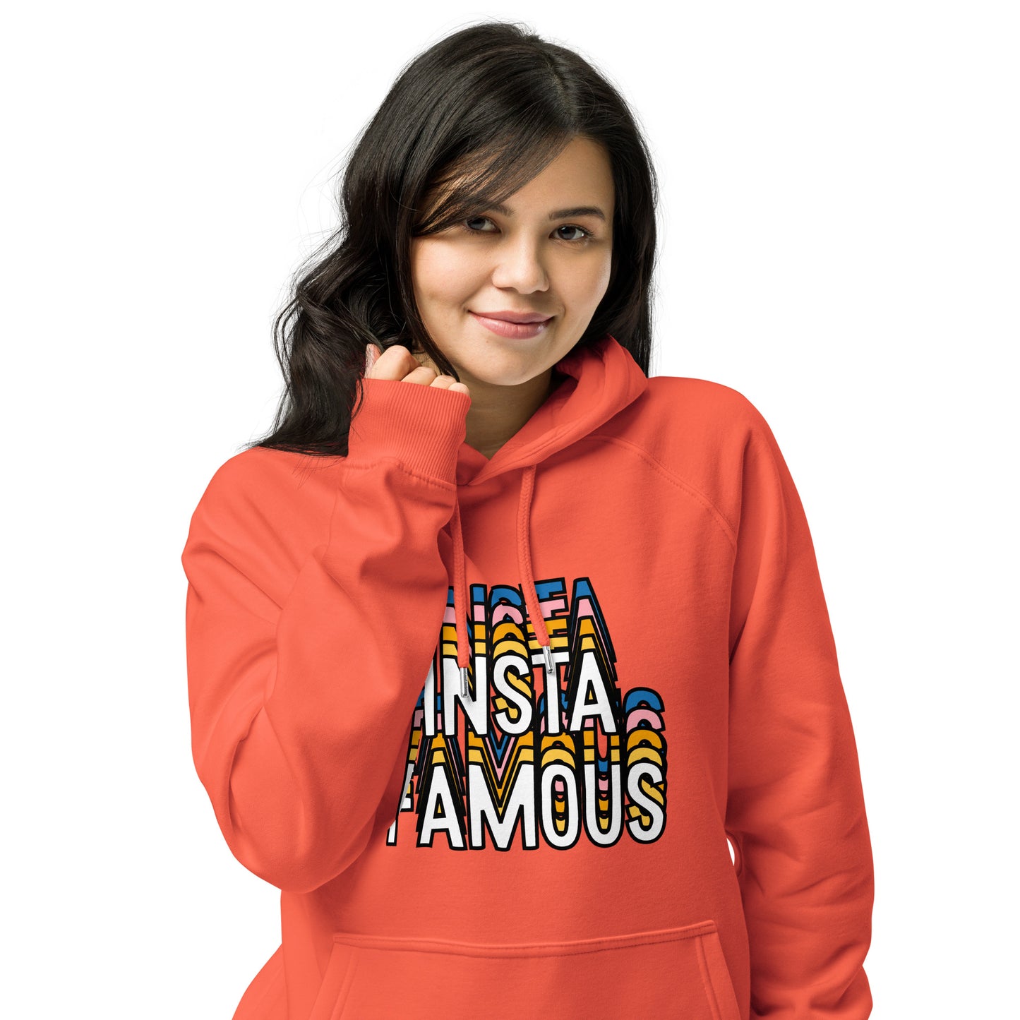 Insta Famous Unisex Eco raglan hoodie