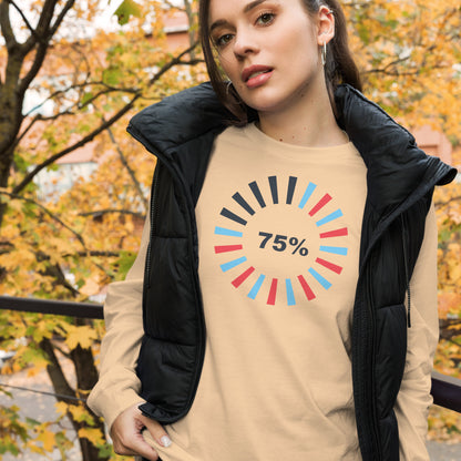 75 Percent Unisex Long Sleeve Tee