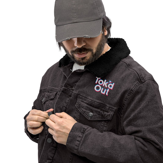 Tok’d Out Unisex Denim Sherpa Jacket