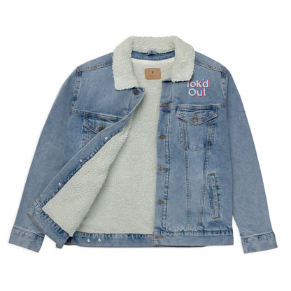 Tok’d Out Unisex Denim Sherpa Jacket