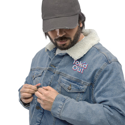 Tok’d Out Unisex Denim Sherpa Jacket