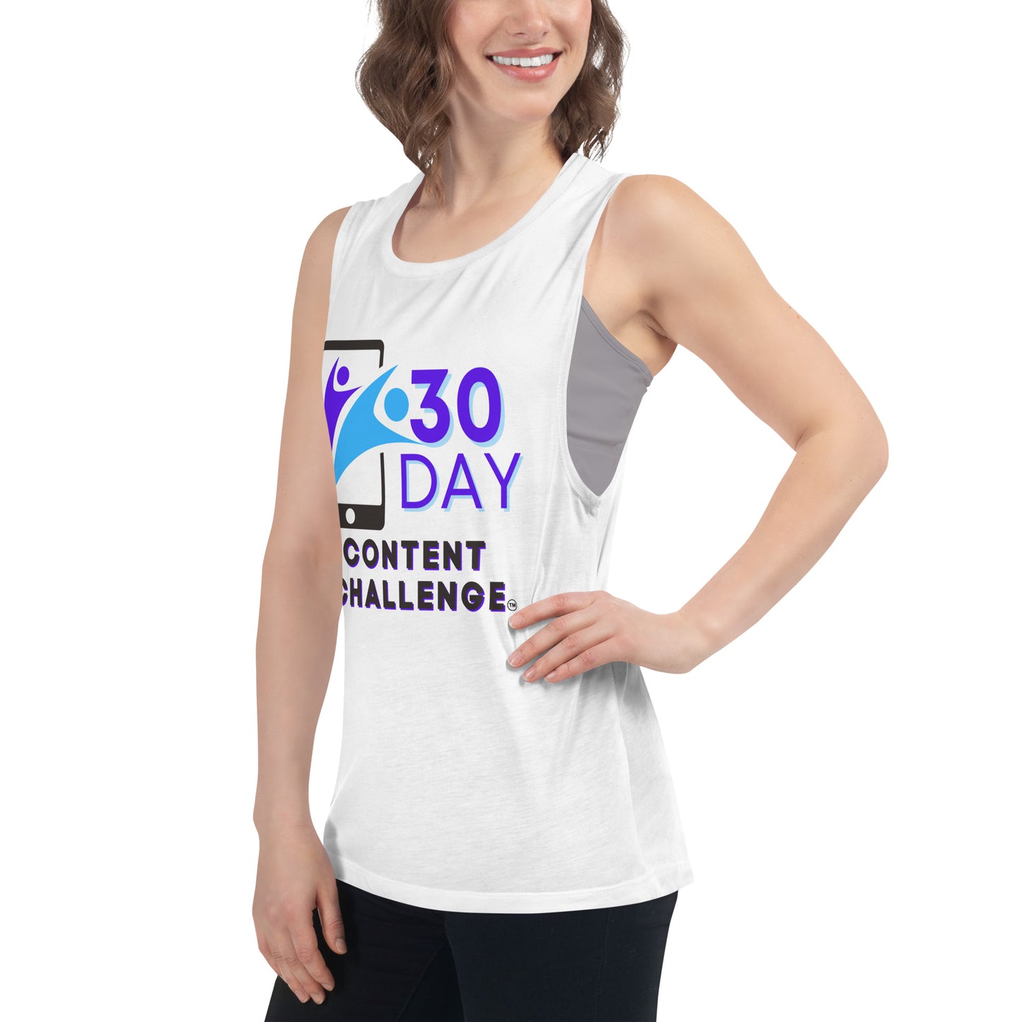 30 Day Content Challenge Ladies’ Muscle Tank