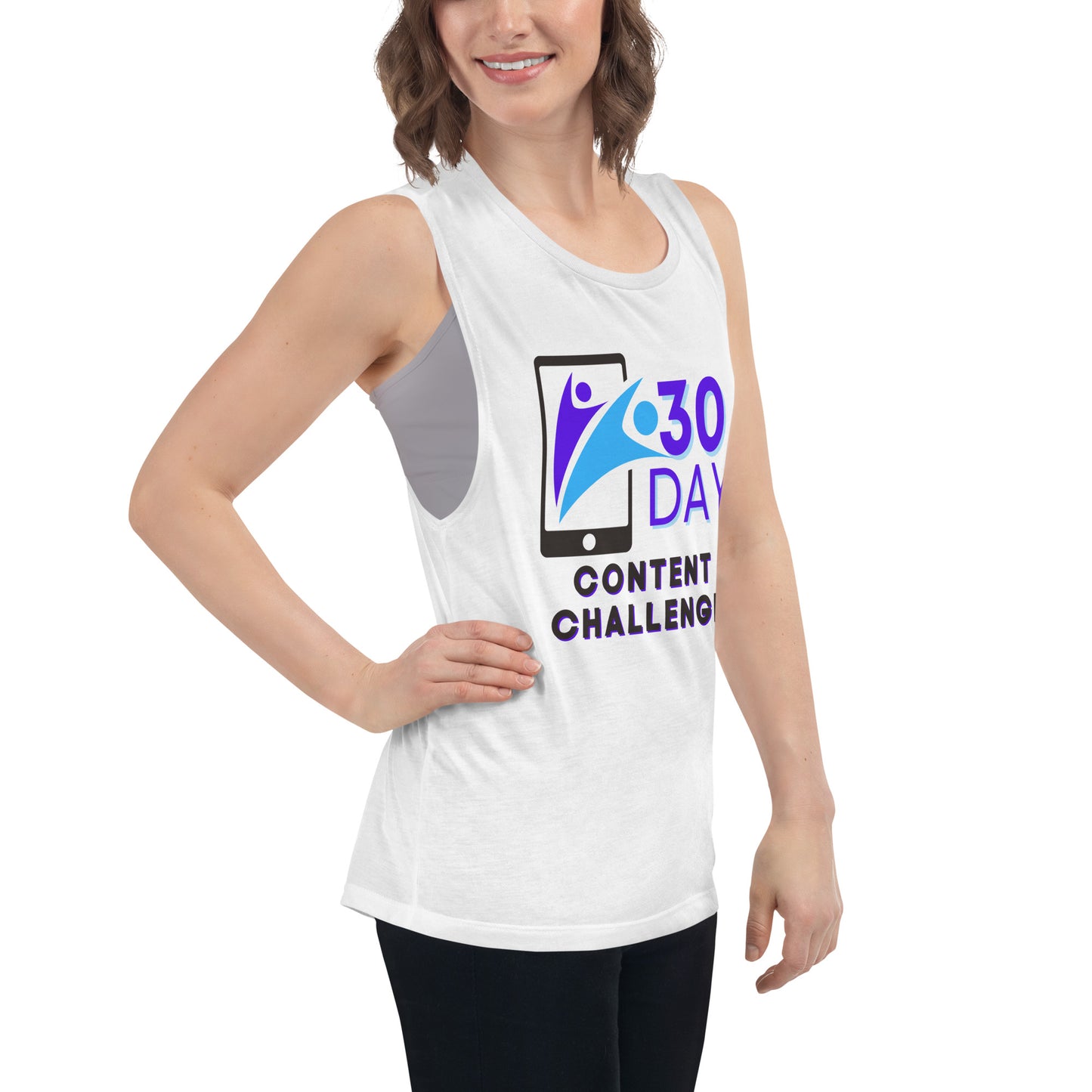 30 Day Content Challenge Ladies’ Muscle Tank